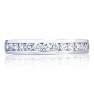 Channel Set Wedding Band