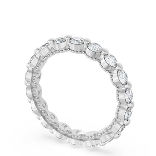 Round Diamond Wedding Band, 3.40mm