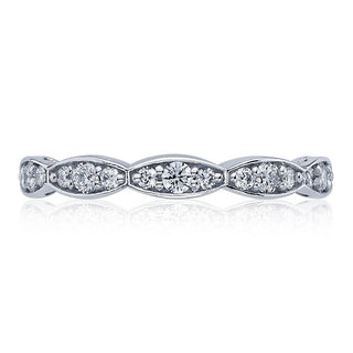 Marquise Design Wedding Band - 2.5mm