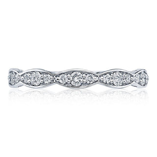 Marquise Design Wedding Band - 2.5mm