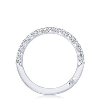 French Pavé Diamond Wedding Band - 2mm