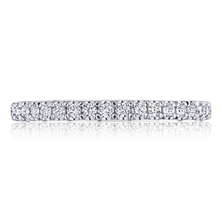 French Pavé Diamond Wedding Band - 2mm