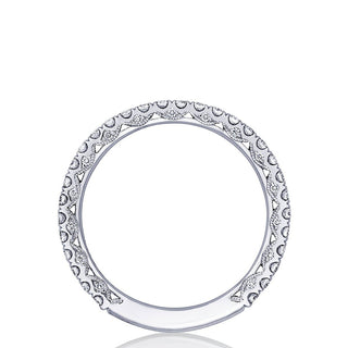French Pavé Diamond Wedding Band - 2mm