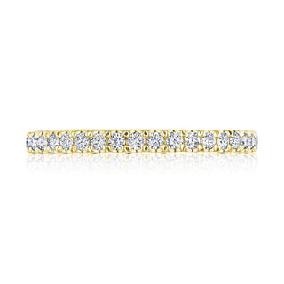 French Pavé Diamond Wedding Band - 2mm