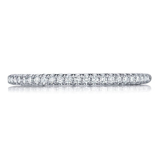French Pavé Diamond Wedding Band - 1.5mm