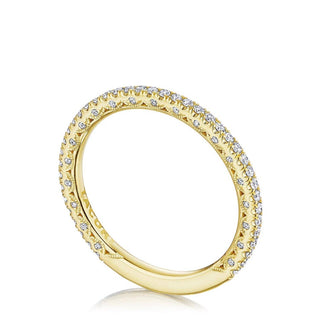 French Pavé Diamond Wedding Band - 1.5mm
