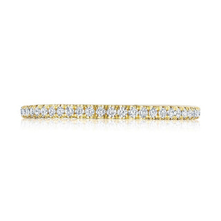 French Pavé Diamond Wedding Band - 1.5mm