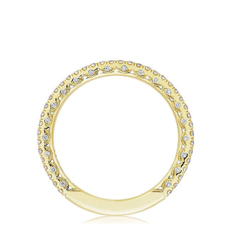French Pavé Diamond Wedding Band - 1.5mm