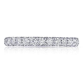 French Pavé Diamond Wedding Band - 2.5mm
