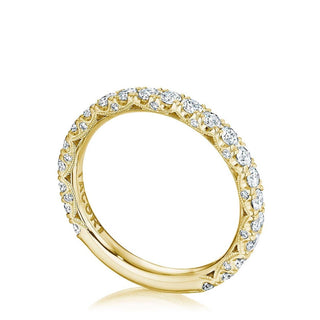 French Pavé Diamond Wedding Band - 2.5mm