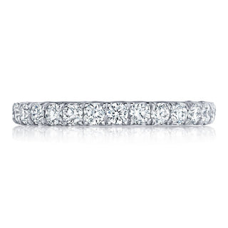 French Pavé Diamond Wedding Band - 2.5mm
