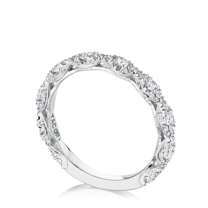 Marquise Shape Design Detail Wedding Band