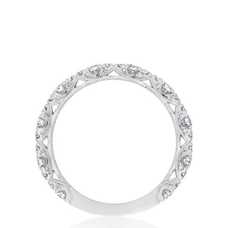Marquise Shape Design Detail Wedding Band
