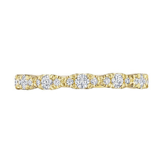 Marquise Shape Design Detail Wedding Band