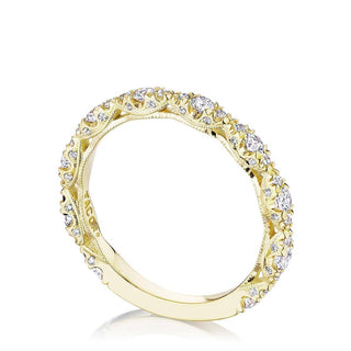 Marquise Shape Design Detail Wedding Band