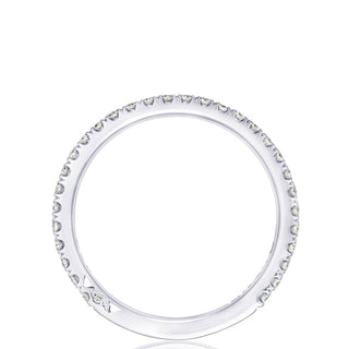 French Pavé Diamond Wedding Band - 2mm