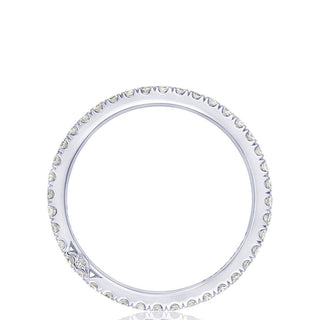 French Pavé Diamond Wedding Band - 2mm