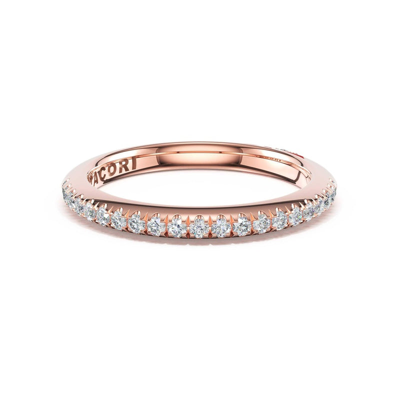 Single Row Pavé Wedding Band