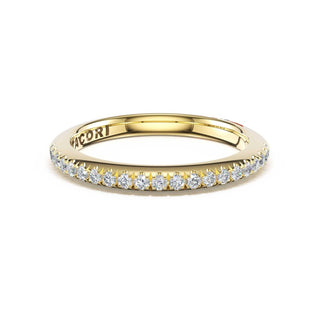 Single Row Pavé Wedding Band