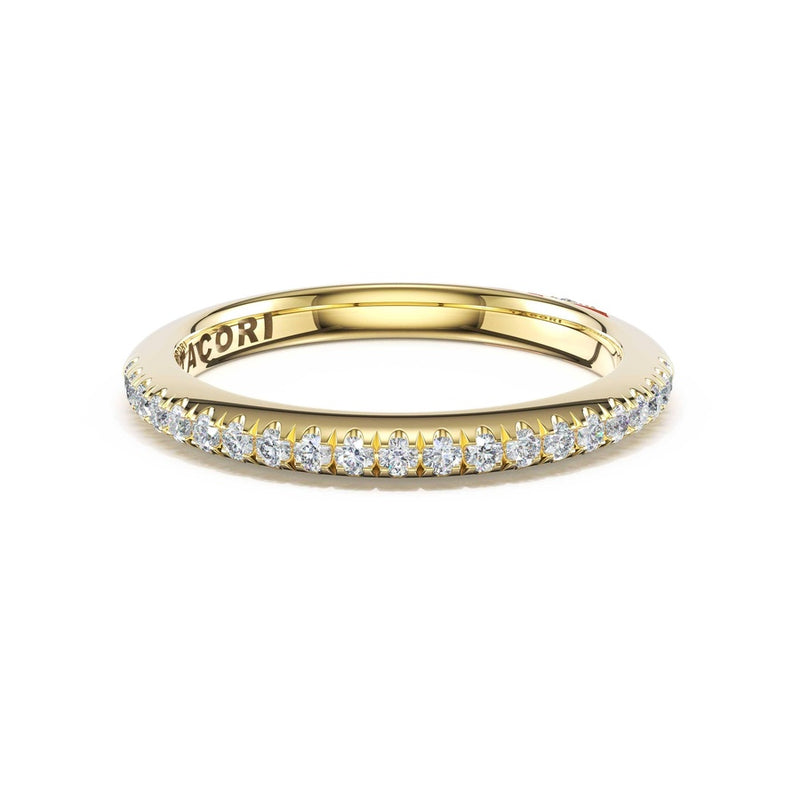 Single Row Pavé Wedding Band