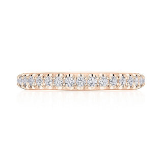 Single Row Pavé Wedding Band