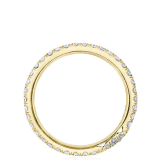 Single Row Pavé Wedding Band