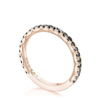 String of Black Diamonds Ring
