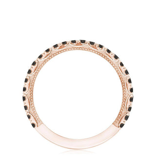 String of Black Diamonds Ring