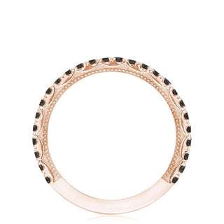 String of Black Diamonds Ring
