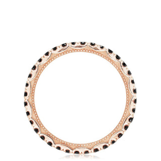 String of Black Diamonds Ring