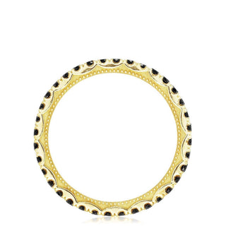 String of Black Diamonds Ring