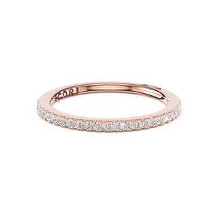 French Pavé Diamond Wedding Band - 1.5mm