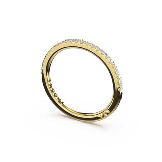 French Pavé Diamond Wedding Band - 1.5mm