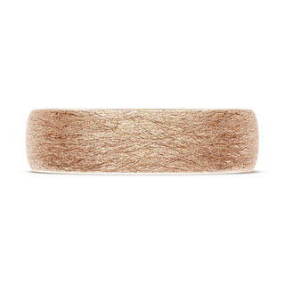 Classic Rounded in Brushed Finish Wedding Band