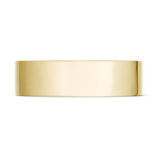 Classic Flat in High Polish Finish Wedding Band