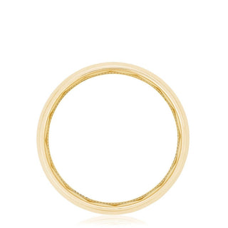 Channel Set Diamond in High Polish Finish Wedding Band