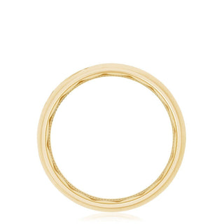 Channel Set Diamond in Satin Finish Wedding Band