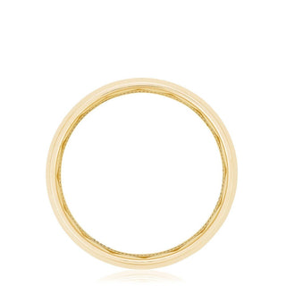 Channel Set Black Diamond in High Polish Finish Wedding Band