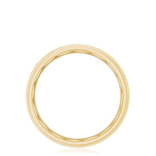 Channel Set Black Diamond in Satin Finish Wedding Band