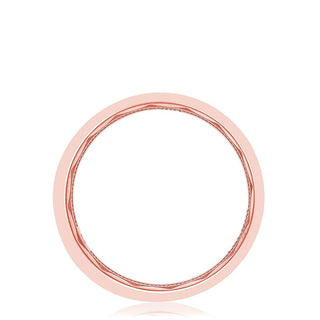 Bezel Set Diamond Wedding Band in High Polish Finish