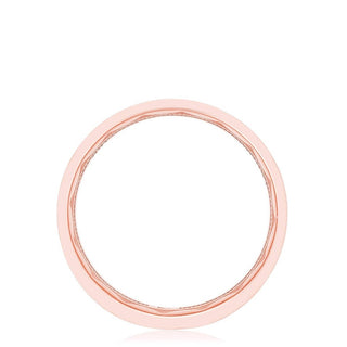 Bezel Set Diamond Wedding Band in Satin Finish