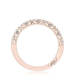 French Pavé Diamond Wedding Band