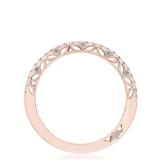 French Pavé Diamond Wedding Band