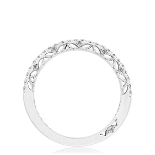 French Pavé Diamond Wedding Band