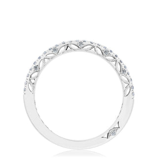 French Pavé Diamond Wedding Band