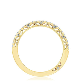 French Pavé Diamond Wedding Band