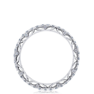 French Pavé Diamond Wedding Band
