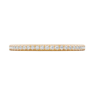 French Pavé Diamond Wedding Band
