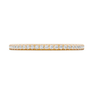 French Pavé Diamond Wedding Band