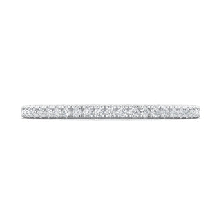 French Pavé Diamond Wedding Band